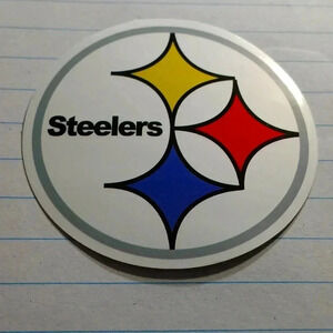 PITTSBURGH  STEELERS vintage waterproof sticker...nwt..we bundle..enjoy